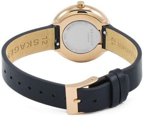 Blue leather strap for Skagen Signatur SKW2592