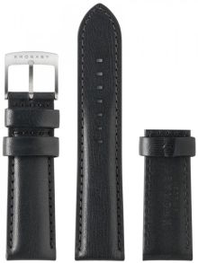 Kronaby Black Leather Strap 22mm BC10792