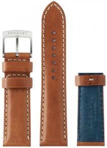 Kronaby Brown (Blue) Leather Strap 22mm BC10789